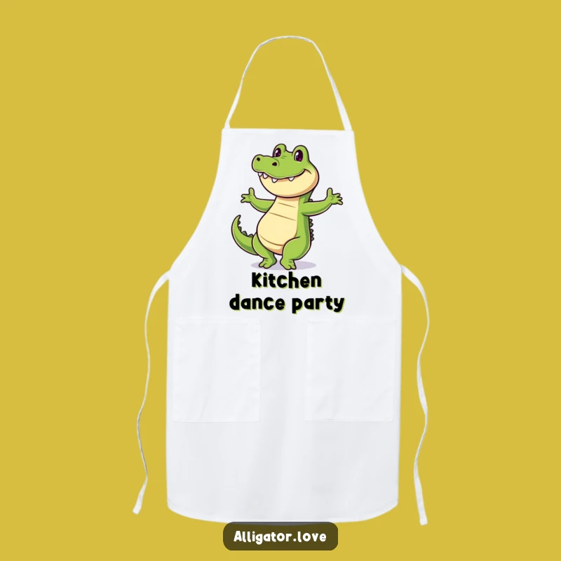 Funny Dancing Alligator Apron - Cook with Joy and Hilarious Moves