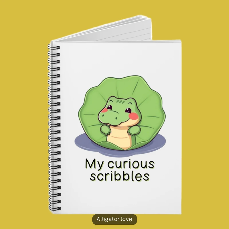 Funny Curious Alligator Notebook: Jot Down Your Discoveries!