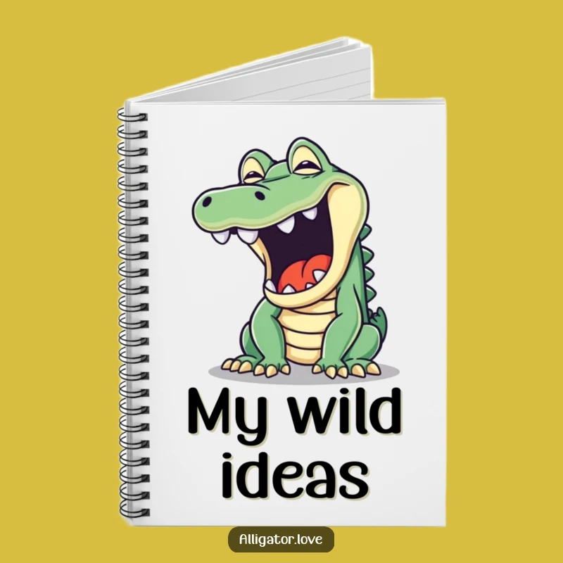 Funny Mischievous Alligator Yawn Notebook: Capture Your Thoughts!
