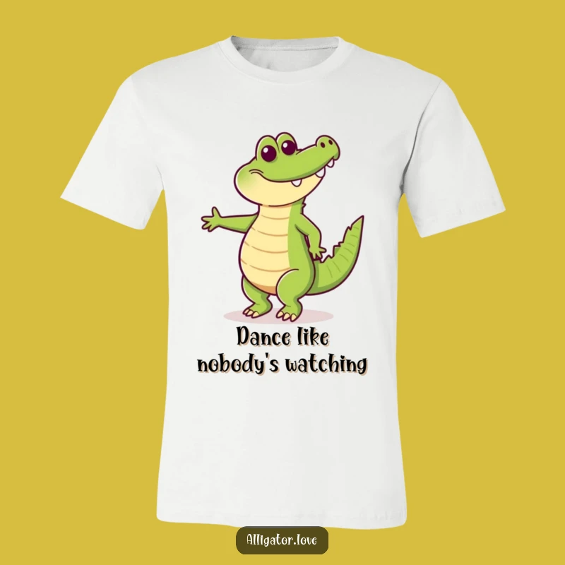 Funny Happy Alligator Dancing T-Shirt: Spread Joy and Laughter!
